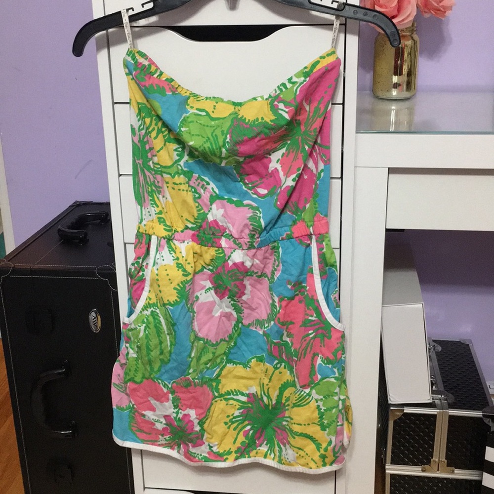Lilly Pulitzer strapless romper dresses